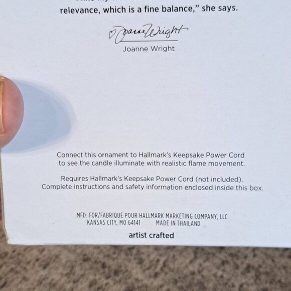 Hallmark Keepsake Angelic Candlelight Christmas Tree Ornament 2020 - Picture 10 of 12